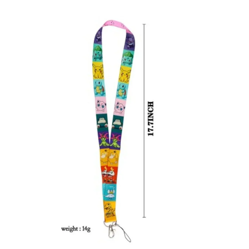 Pikachu Pokémon Collage ID Badge Holder Lanyard